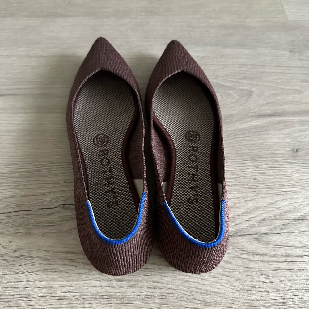 Rothy’s Brown Pointed Toe Flats - Picture 2 of 5